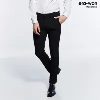 era-won กางเกงสแลคขายาว ทรงเดฟ Monotone workday สีดำ (Black Butterfly)