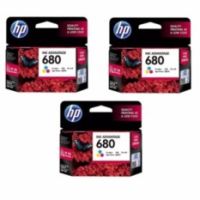 ตลับหมึกสี HP 680 TRI-COLOR Original Ink Advantage Cartridge 3 ตลับ