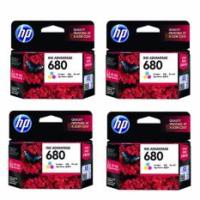 ตลับหมึก HP 680 Tri-Color Original Ink Advantage Cartridge 4 ตลับ