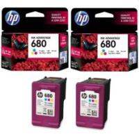 ตลับหมึก HP 680 Tri-Colour Original Ink Advantage Cartridge 2 ตลับ