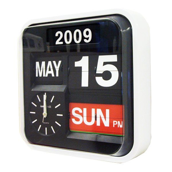 Iamclock Calendar Wall Clock - IMC640 White