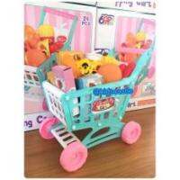 Kids Castle รถเข็นช็อปปิ้งมินิสีพาสเทลshopping cart