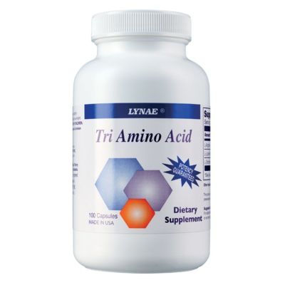 LYNAE Tri Amino Acid Vitamin USA ไลเน่ ไตรอะมิโน ช่วยเพิ่มการสร้างกล้ามเนื้อ กระตุ้นการเติบโตเซลล์กระดูก เพิ่มความสูง 100 แคปซูล x 1 ขวด