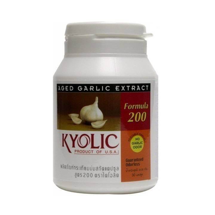 nutrakal-kyolic-200-สารสกัดกระเทียมบ่มพิเศษออร์แกนิก-100-บำรุงหัวใจ-ลดไขมันในเลือด-คุมระดับความดันโลหิต-เสริมภูมิคุ้มกัน-30-แคปซูล-x-1-ขวด