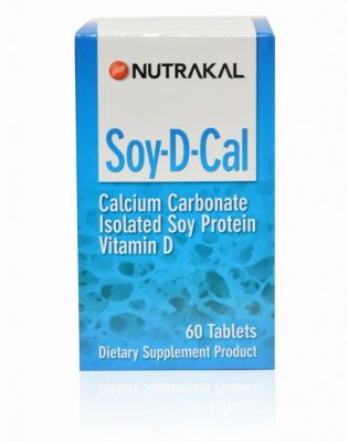 NUTRAKAL Soy D Cal เสริมสร้างกระดูก ให้แข็งแรง ป้องกันโรคกระดูกพรุน (60 แคปซูล)