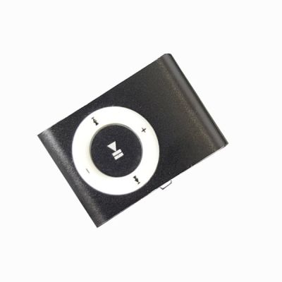 Mini Clip Metal USB MP3 Music Player Portable Sport Media Player  (Black)