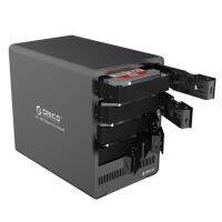 ORICO 9548U3 Tool Free Aluminum 4 Bay 3.5 inch SATA Drive Enclosure Support 4 x 6TB Drive (Black) ( ไม่รวม harddisk)