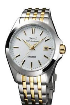 ORIENT SWIMMER ฉลองครบรอบ 60 ปี Limted Edition นาฬิกาข้อมมือชาย  สายสแตนเลส รุ่น SUND4001W0 - 2 กษัตริย์/สีขาว