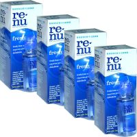 Renu fresh multi purpose solution 355 ml (4ขวด) แถมฟรี ขวดเล็ก 60 ml น้ำยาล้างคอนแทคเลนส์ รีนิวเฟรช