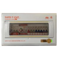 SAFE T CUT ตู้รวมวงจรเครื่องตัดกระแสไฟฟ้าอัตโนมัติ ขนาด 8 ช่อง 50A  (สีขาว)