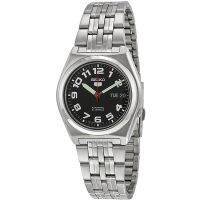 SEIKO 5 Automatic Mens Watch สีเงิน/สีดำ สายสแตนเลส รุ่น SNK657K1