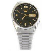 SEIKO 5 Automatic Mens Watch สีเงิน/สีดำ สายสแตนเลส รุ่น SNXL87K