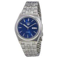 SEIKO 5 Automatic Mens Watch สีเงิน/สีฟ้า สายสแตนเลส รุ่น SNK647K1