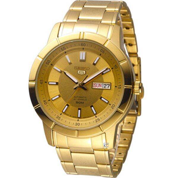 seiko-5-jumbo-size-automatic-mens-watch-สายสแตนเลสทอง-รุ่น-snkn62k1-สีทอง