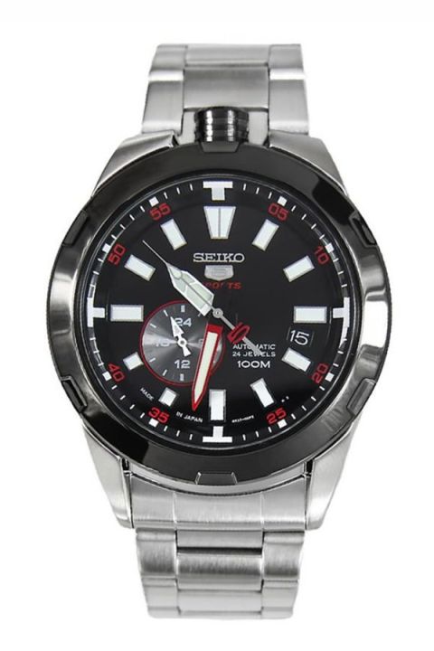 seiko-5-sport-นาฬิกาข้อมือผู้ชาย-สายสเตนเลส-50th-anniversary-special-edition-รุ่น-ssa169k1-silver-black