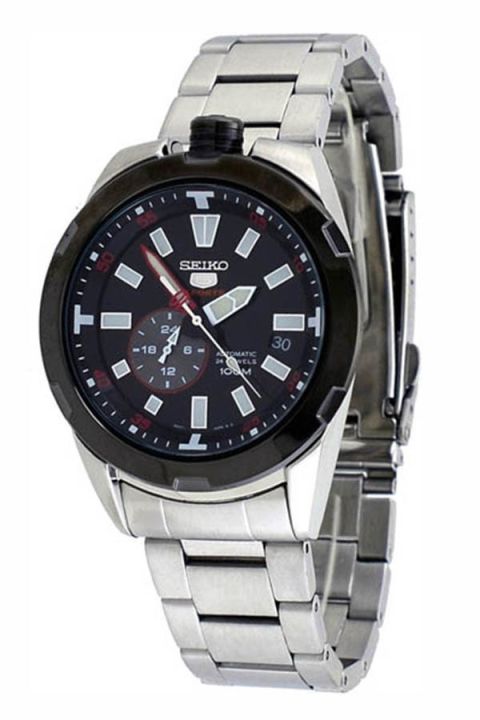 seiko-5-sport-นาฬิกาข้อมือผู้ชาย-สายสเตนเลส-50th-anniversary-special-edition-รุ่น-ssa169k1-silver-black