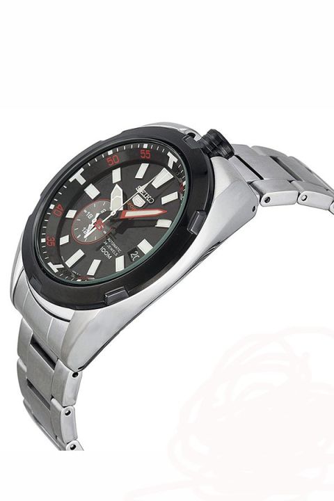 seiko-5-sport-นาฬิกาข้อมือผู้ชาย-สายสเตนเลส-50th-anniversary-special-edition-รุ่น-ssa169k1-silver-black