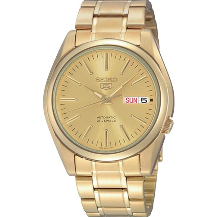 seiko-5-sports-automatic-นาฬิกาข้ิอมือผู้ชาย-gold-รุ่น-snkl48k1