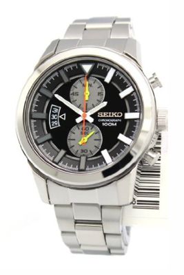 SEIKO นาฬิกาข้อมือผู้ชาย Chronograph สายสแตนเลส รุ่น SNN289P1 - สีเงิน/สีเทา/สีดำ