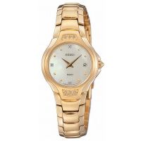 SEIKO Ladies Diamond สายสแตนเลสทอง รุ่น SXB402P1 - สีทอง/สีมุก