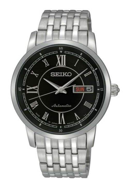 seiko-presage-automatic-mens-watch-รุ่น-srp259j1-สีเงิน-สีดำ