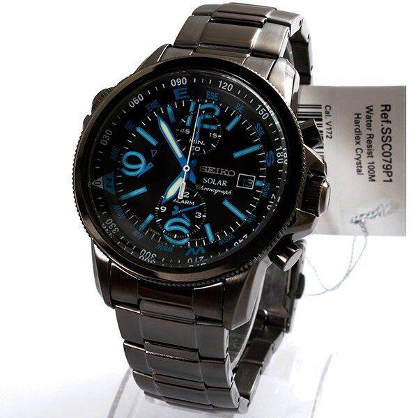 seiko-solar-alarm-chronograph-mens-watch-รุ่น-ssc079p1-สีดำ-สีฟ้า