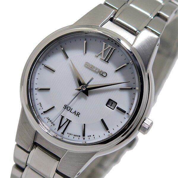 seiko-solar-นาฬิกาข้อมือผู้หญิง-สายสแตนเลส-รุ่น-sut227p1-สีเงิน-สีขาว