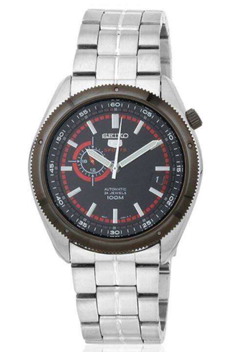 seiko-นาฬิกาข้อมือผู้ชาย-sports-5-automatic-รุ่น-ssa069k1-สีเงิน-สีดำ-สีแดง