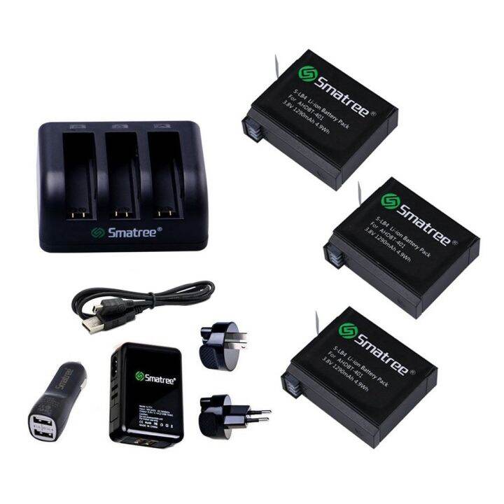 SMATREE BATTERY KITS FOR GOPRO HERO 4 (SET B FULL OPTION) Lazada.co.th