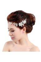 TANITTgems Flowers Bridal White Pearls Bridal Tiara