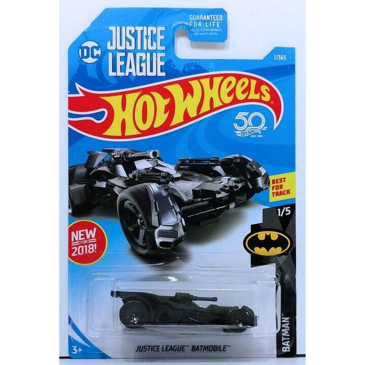 Ô tô mô hình tỉ lệ 1:64 Hot Wheels 2018 Batman Justice League Batmobile (  Màu Đen ) 