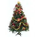 Cây thông Noel cao 180cm, chất liệu nhựa PVC + Tặng kèm 1 ngôi sao kim tuyến và 4 dây kim tuyến. 