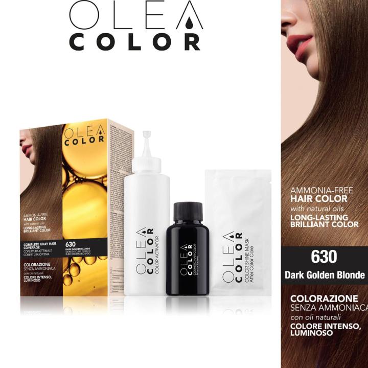 Chỉ cần một lần dùng thử, bạn sẽ cảm nhận được sự khác biệt của thuốc nhuộm tóc Olea Color Italy. Với hơn 50 màu lựa chọn, sản phẩm đem đến cho bạn tóc bóng, mềm mại và có màu sắc tươi tắn như trong ảnh. Hãy thử ngay để tự tin khoe phong cách mới.