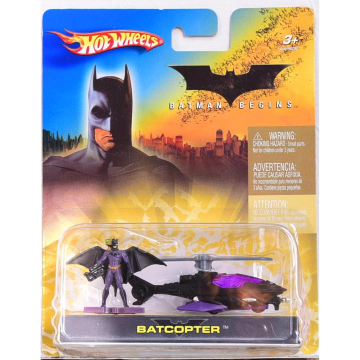 mô hình tỉ lệ 1:64 Hot Wheels Batman Batcopter ( máy bay kèm nhân vật Batman  ) 