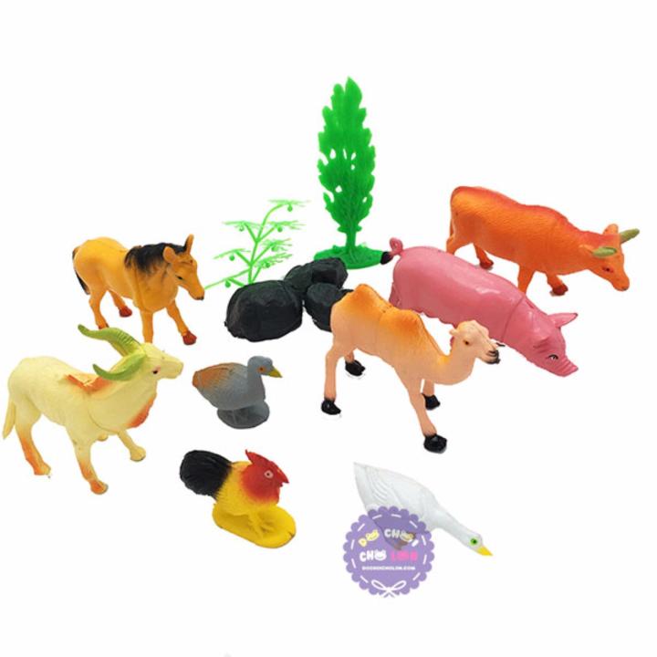 Bộ đồ chơi mô hình động vật 58 chi tiết thú rừng hoang bằng nhựa an toàn  cho trẻ nhỏ  MixASale