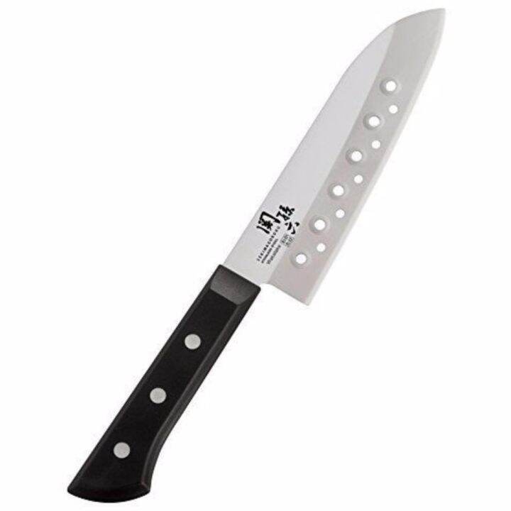 Dao Kai Magoroku Seki Wakatake Santoku kitchen knife perforated 165mm
